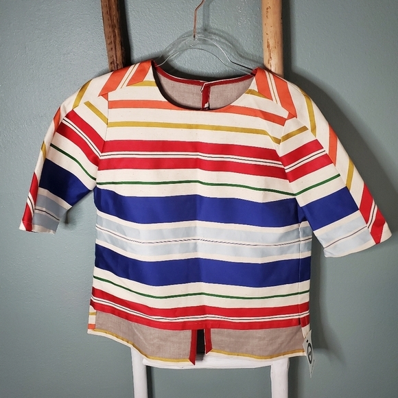 NWT Stella McCartney button back silk top size 42 - Picture 2 of 15